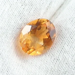 4,55 ct. Citrin Goldgelb - Oval Portugues Cut Edelstein
