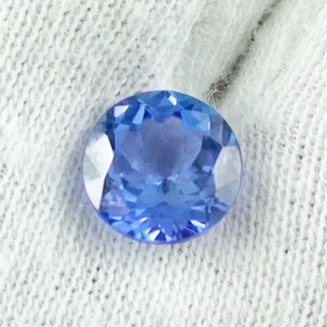 2,08 ct Tansanit Rund Brillant VVSI Blau Violett