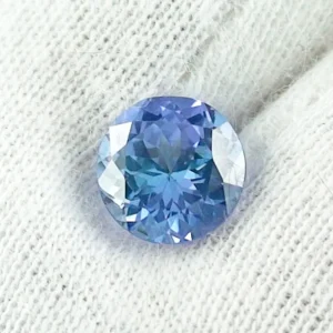 2,16 ct Tansanit Rund Brillant VVSI Blau Violett