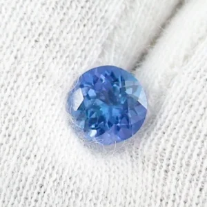 1,01 ct Tansanit Rund Brillant VVSI Blau Violett