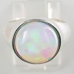 925 Silberring mit Welo Opal – Bezel-Design mit 3,40 ct GEM Class Opal