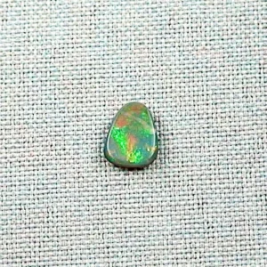 Lightning Ridge 1,16 ct Semi Black Opal Grüner Multicolor Vollopal