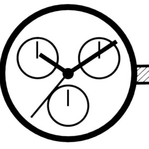 Kleinuhrwerk Quarz Japan VD34 SC, CHR