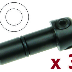 GRS QC-Werkzeughalter für Stichelschaft flach Inhalt 3 Stück