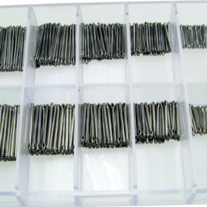 Bandsplinte Sortiment Edelstahl Länge 10,00-20,00mm Ø 0,80-1,00mm gespalten, Inhalt 500 Stk.