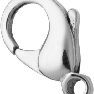 Karabiner gewölbt Gold 750/-Wg 15,00mm gegossen