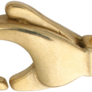 Karabiner gewölbt Gold 585/-Gg 9,00mm gegossen Öse quer