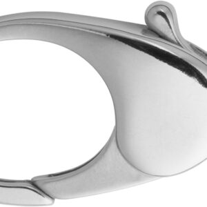 Karabiner gewölbt Silber 925/- 30,00mm gegossen