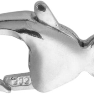 Karabiner gewölbt Silber 925/- 9,00mm gestanzt