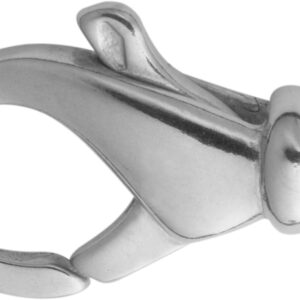 Karabiner gewölbt Silber 925/- 16,00mm gegossen Öse quer