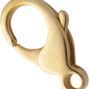 Karabiner flach Gold 750/-Gg 15,00mm gegossen
