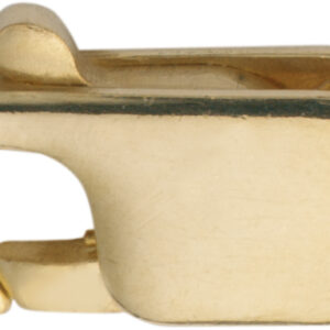 Karabiner flach Gold 585/-Gg 12,00mm gestanzt