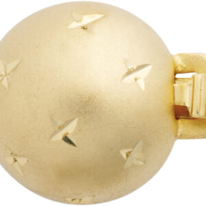 Kugelschließe einreihig Gold 585/-Gg diamantiert, Kugel Ø 10,00mm