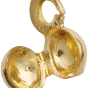 Quetschkapsel Metall gelb Ø 3mm