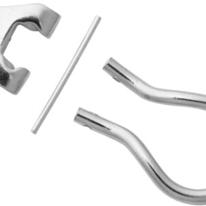 Ohrclip-Mechanik Silber 925/- mit gegossenen Böckchen Höhe 6,50mm Bügellänge 13,00mm