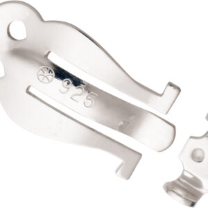 Ohrclip-Mechanik gestanzt Silber 925/- Länge 20,00mm mit Federblech