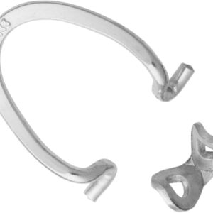 Ohrclip-Mechanik gestanzt Silber 925/- Länge 13,50mm