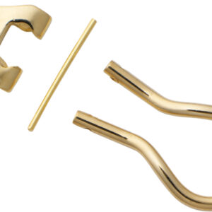 Ohrclip-Mechanik Gold 750/-Gg mit gegossenen Böckchen Höhe 6,50mm Bügellänge 14,50mm
