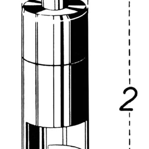 Cylinder Ø 95 Höhe 470 - 1/100mm