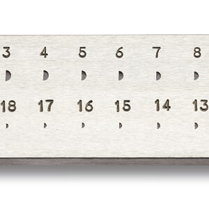 Zieheisen halbrund 3x1,5 - 1x0,5 mm