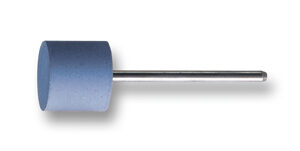 Silikonpolierer Walze, blau (fein), montiert