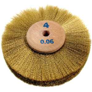 Messingbürste Ø 80 mm Draht 0,06 mm