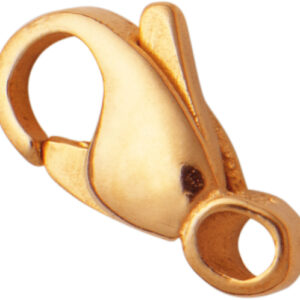 Karabiner gewölbt Gold 585/-Rg 15,00mm gegossen