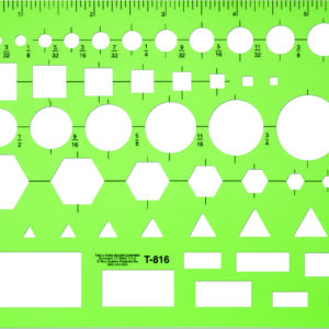 GRS Schablone für geometrische Formen
