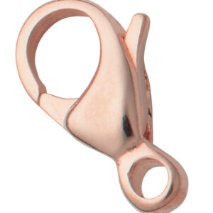 Karabiner gewölbt Edelstahl/rosé 12,00 mm gestanzt