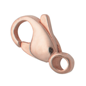 Karabiner gewölbt Edelstahl/rosé 9,00 mm gestanzt