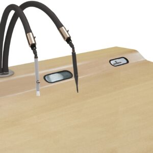 Staubausbläser und Vakuumbürste mit 2 flexiblen Rohren Bergeon