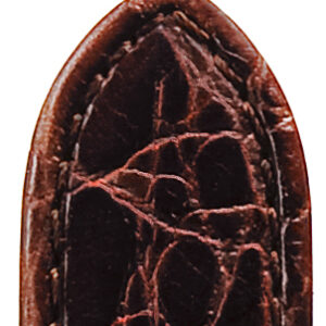 Lederband Kroko Imitation 18mm dunkelbraun