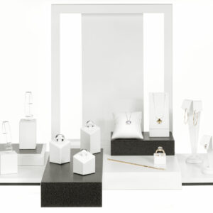 Display Set Air dunkelbraun/weiß 7-teilig