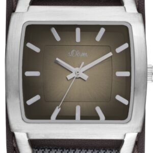 s.Oliver Leder-/ Textilband braun SO-1884-LQ