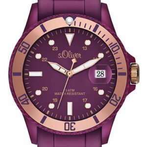 s.Oliver Silikonband aubergine SO-2556-PQ