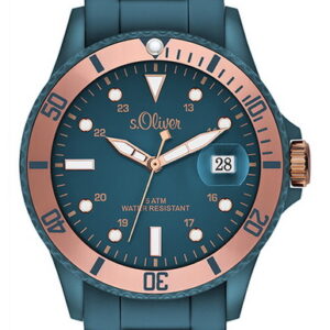 s.Oliver Silikonband petrol SO-2554-PQ