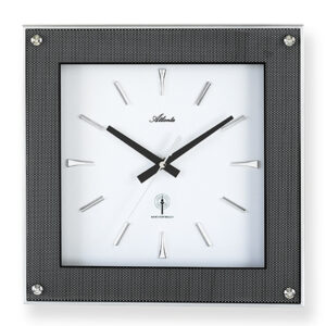 Atlanta 4391 Funk-Wanduhr Carbon Look