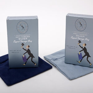 Schutztasche mit Zip-Verschluss für Silber