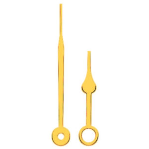 Zeigerpaar Euronorm Birne gelb Minutenzeiger-L:85mm