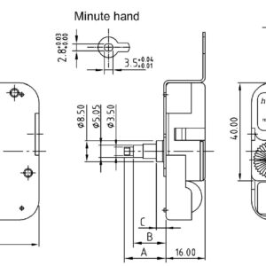 Quarzwerk Hechinger WX Langloch, ZWL 17,00mm