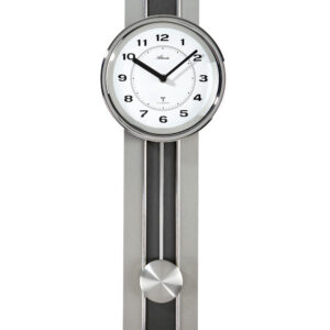 Atlanta 5104/19 Funkwanduhr mit Pendel, grau