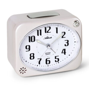 Atlanta 1991/0 Quarzwecker mit Glockensignal weiß
