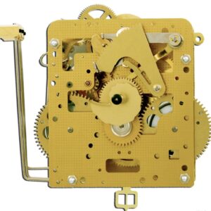 Heimuhrwerk Hermle 261-030, 8-Tage, Pendel 45cm , Schlag auf Gong, im Hinterkasten montiert, incl.3-Stab-Gong, Gewichte, Ketten