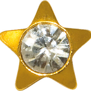 Erstohrstecker Easy Piercy Classic Ø 3,95 mm vergoldet Basic Stern Brillant