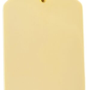 Anhänger Gravur Herren Edelstahl gold, 22 x 36mm