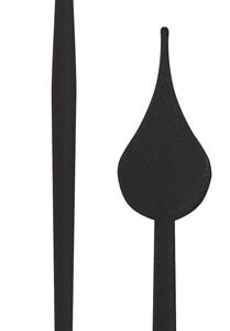 Zeigerpaar Funk Birne schwarz Minutenzeiger-L:65mm