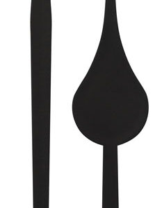 Zeigerpaar Birne schwarz Kunststoff Funkuhr Minuten-L. 79mm