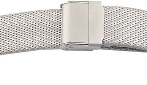 Milanaise-Metallband Edelstahl 22mm gleichlaufend Stahl satiniert