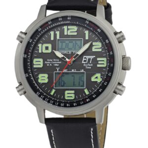Eco Tech Time Solar Drive Funk Hunter II Herrenuhr - EGS-11301-22L