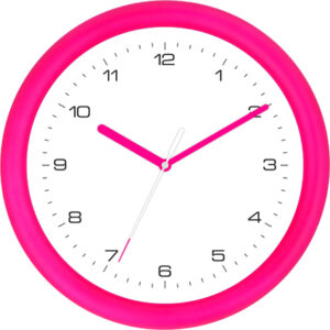 Quarzwanduhr Pink